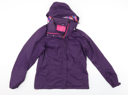 Preloved Quechua Womens Purple   Rain Coat Jacket - Front