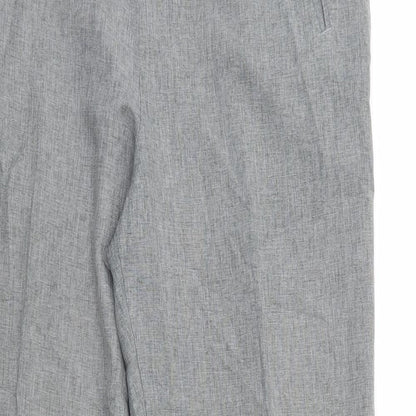St Michael Womens Grey Trousers Size 14 L27 in