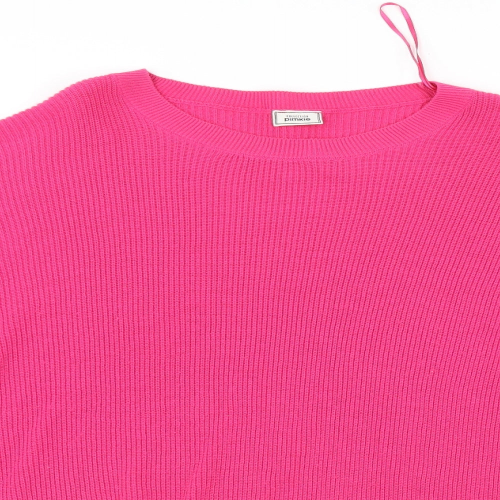 Pimkie Womens Pink   Pullover Jumper Size M