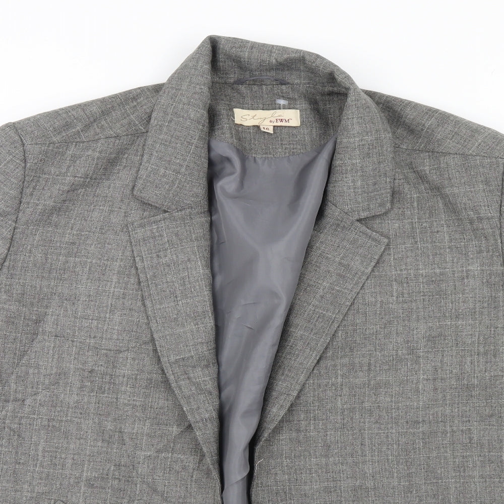 EWM Womens Grey   Jacket  Size 16