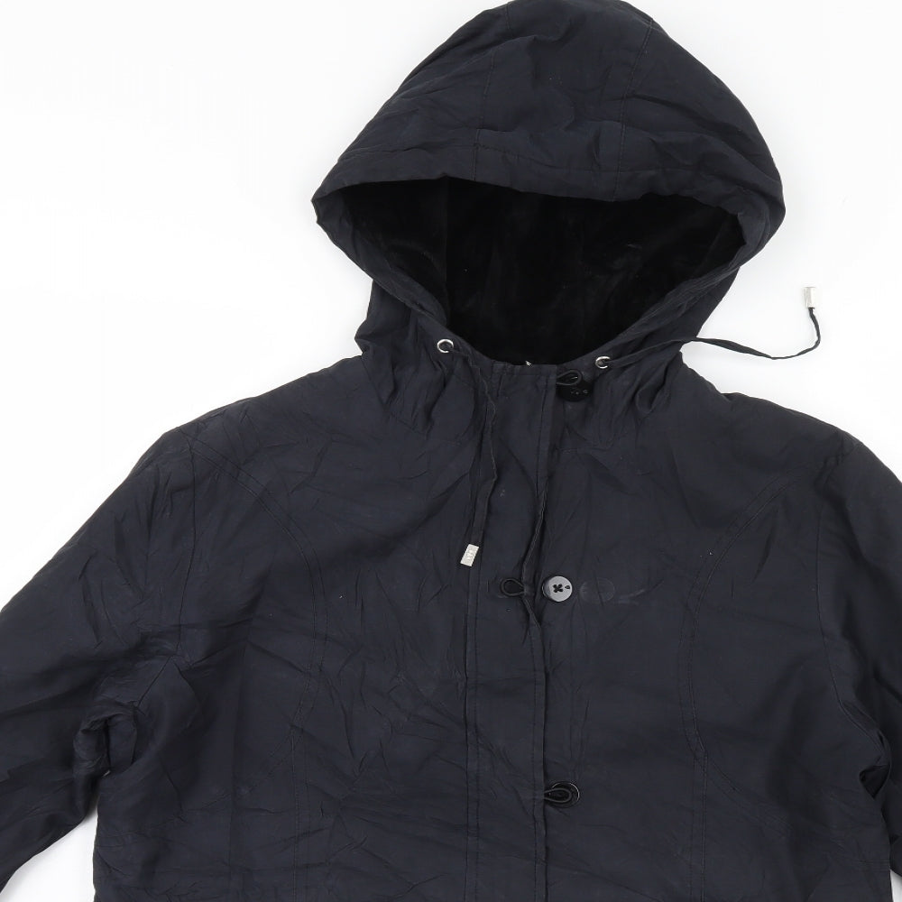 Per Una Womens Black   Anorak Coat Size S
