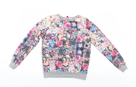 Kylie Girls Multicoloured Fair Isle  Pullover Sweatshirt Size 11-12 Years
