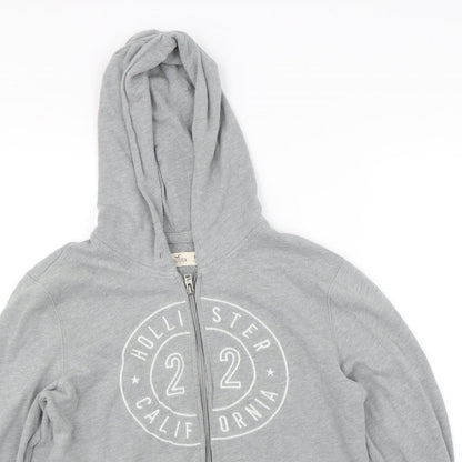 Holliser Womens Grey   Full Zip Hoodie Size M