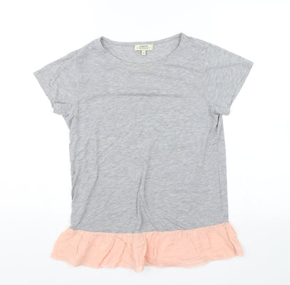 Additional front view of Papaya women’s grey basic t-shirt, size UK 8