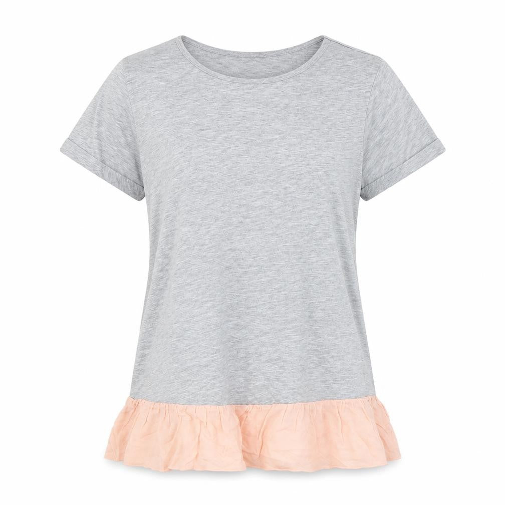 Papaya Womens Grey   Basic T-Shirt Size 8