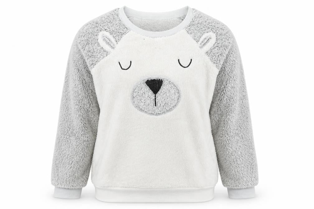 TU Womens White   Pullover Jumper Size 8  - Bear