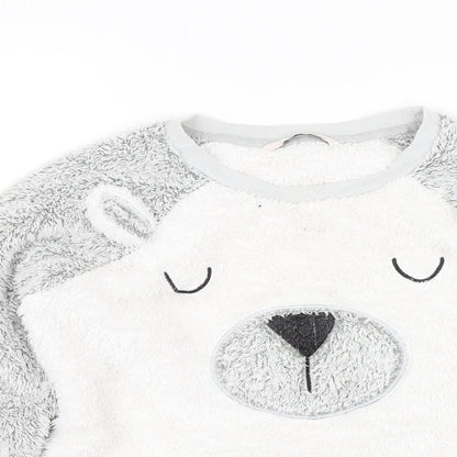 Tu Womens White   Pullover Jumper Size 8  - Bear