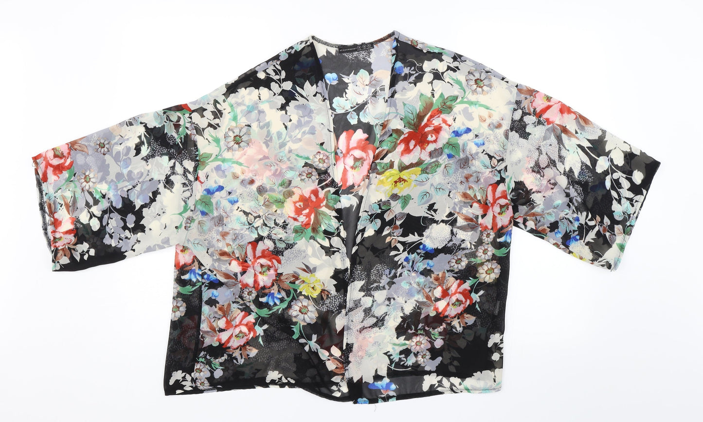 Atmosphere Womens Black Floral  Shrug Jumper Size S