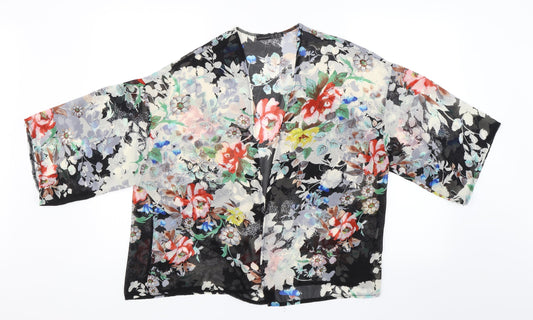 Atmosphere Womens Black Floral  Shrug Jumper Size S