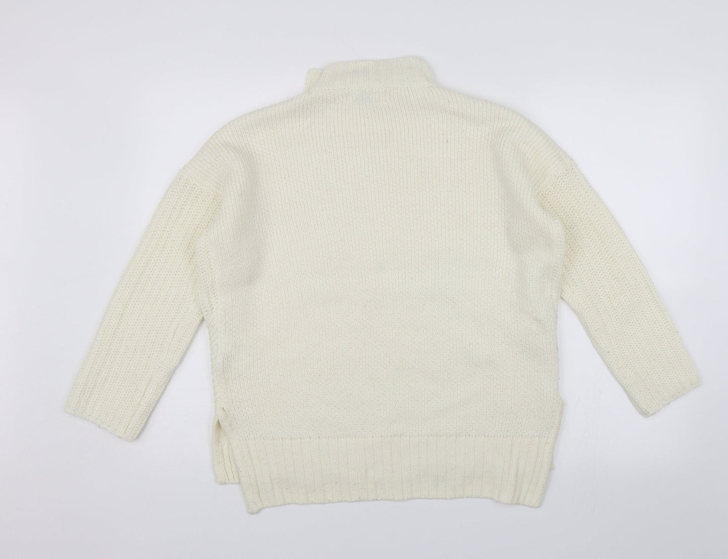 House Womens White   Pullover Jumper Size XS