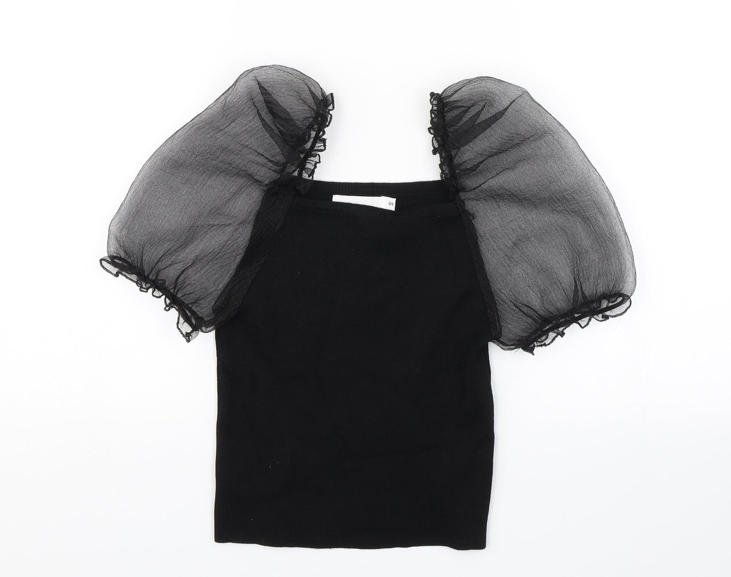 Flamant Rose Womens Black   Basic Blouse Size S