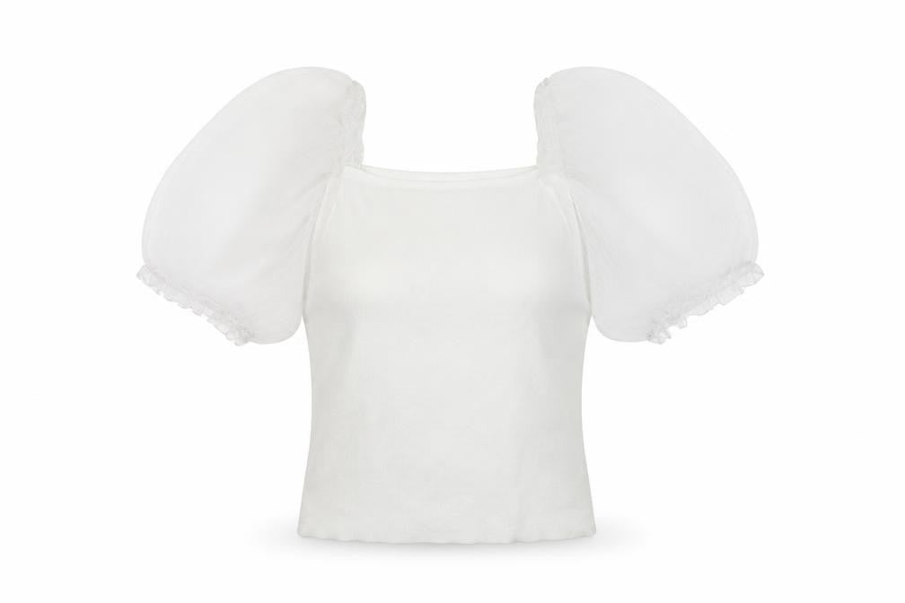 Flamant Rose Womens White   Basic Blouse Size S