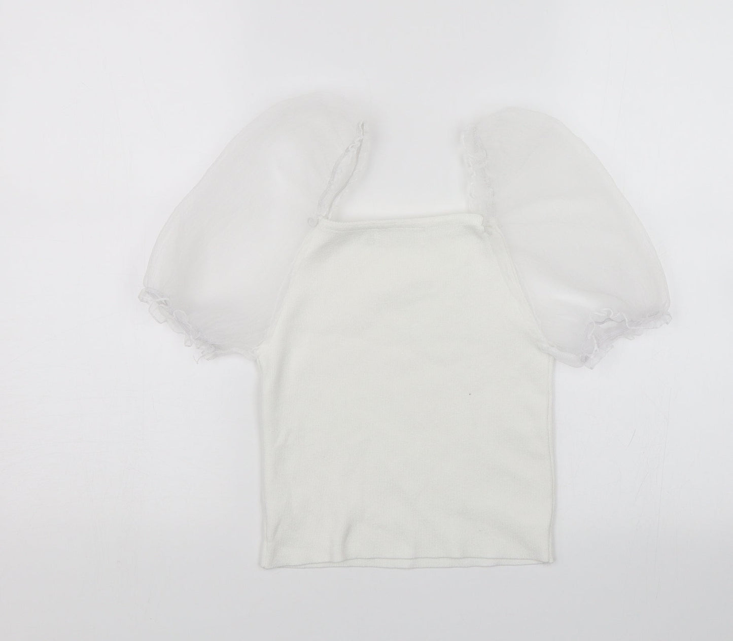 Flamant Rose Womens White   Basic Blouse Size S