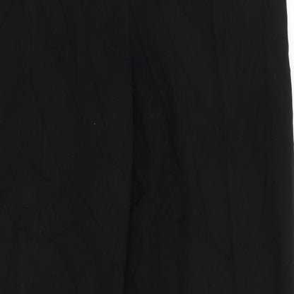 Next Womens Black   Windbreaker Trousers Size 8 L32 in