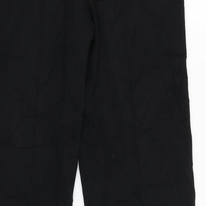 Next Womens Black   Windbreaker Trousers Size 8 L32 in