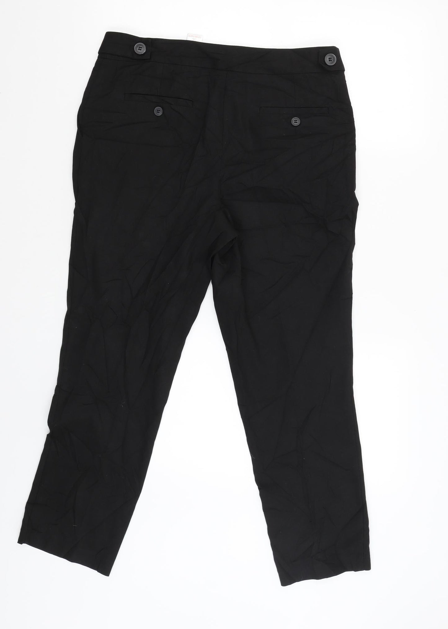 NEXT Womens Black   Trousers  Size 10 L26 in