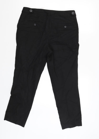 Next Womens Black   Trousers  Size 10 L26 in