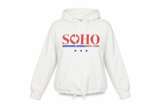 New Look Womens White   Pullover Hoodie Size 8