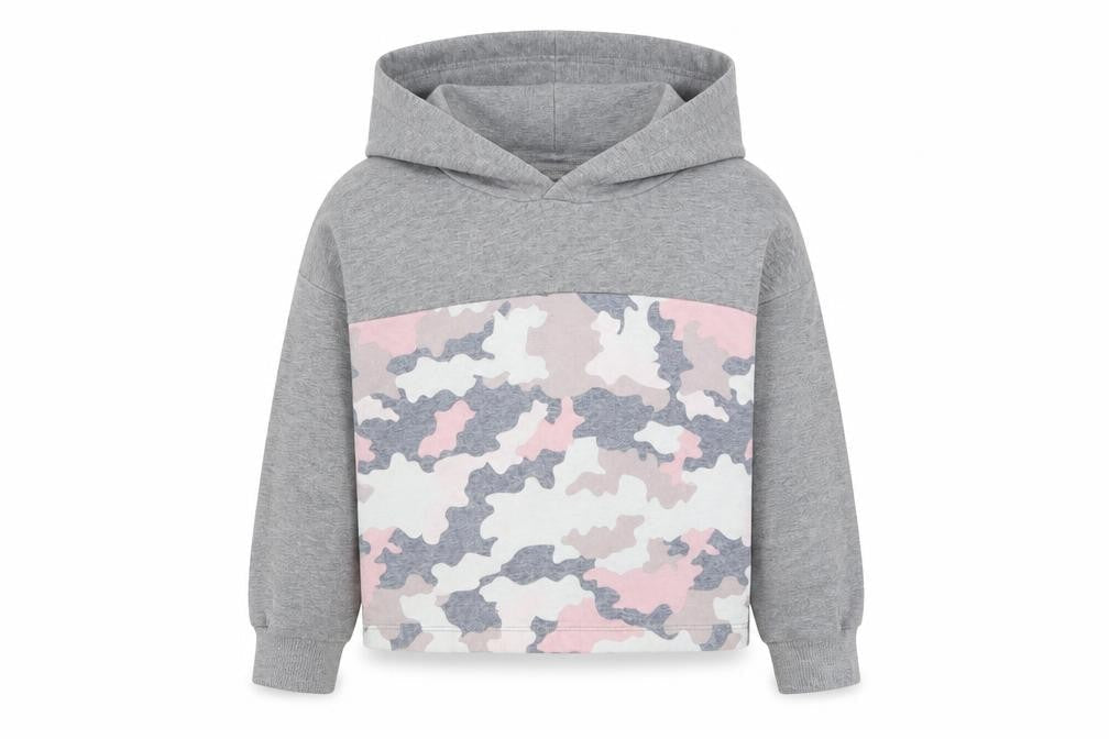 F&F Girls Grey   Pullover Hoodie Size 5-6 Years