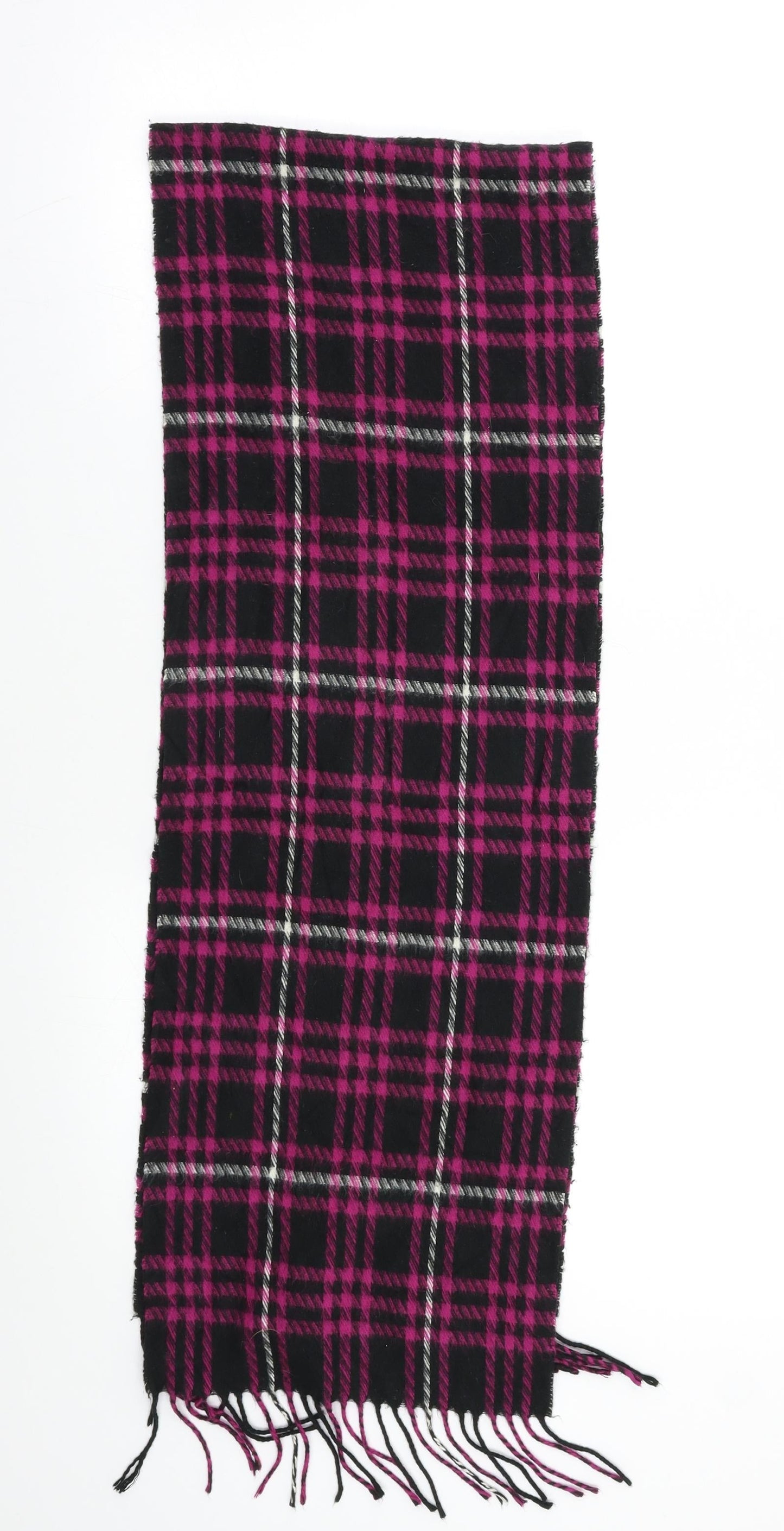 Preworn Womens Pink Check   Scarf