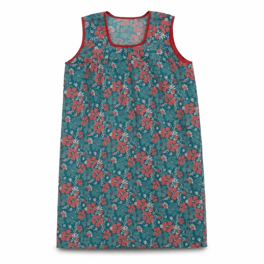 Preworn Womens Green Floral  Tunic Tank Size M