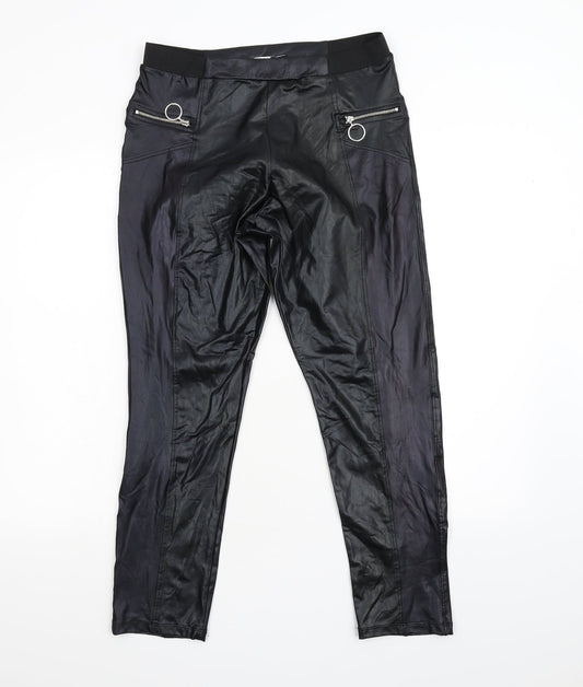 Boohoo Womens Black   Trousers  Size 8 L26 in