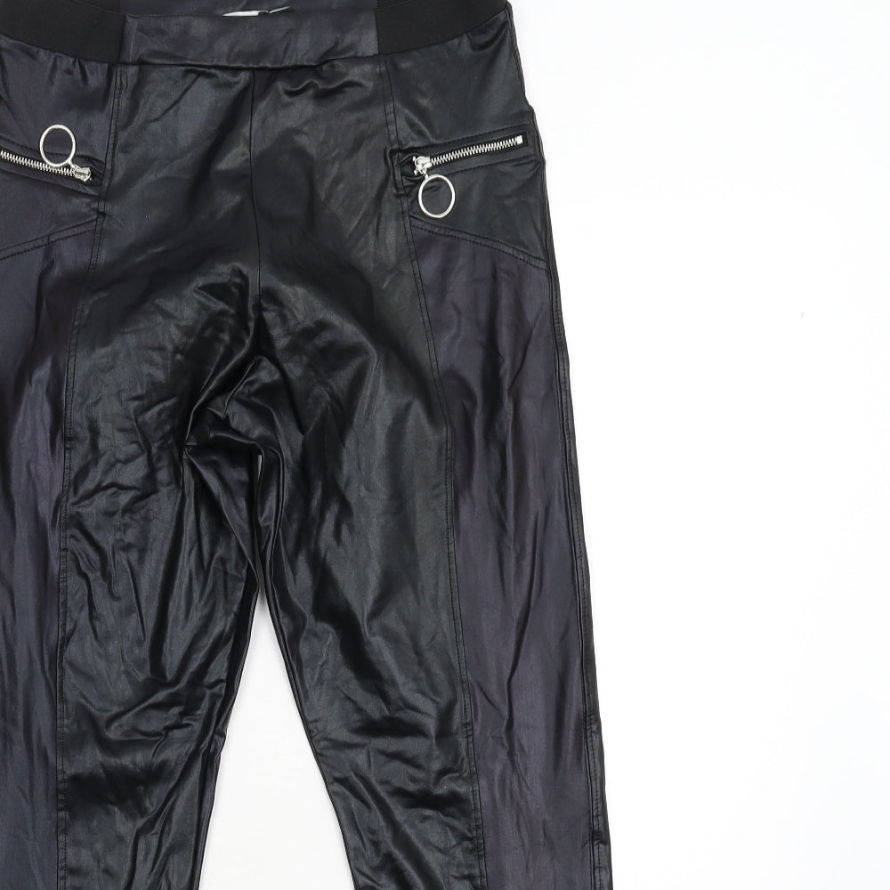 Boohoo Womens Black   Trousers  Size 8 L26 in