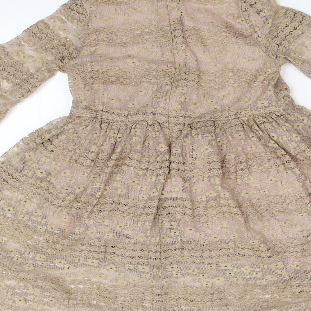 Cotton Splendid Girls Brown   Fit & Flare  Size M