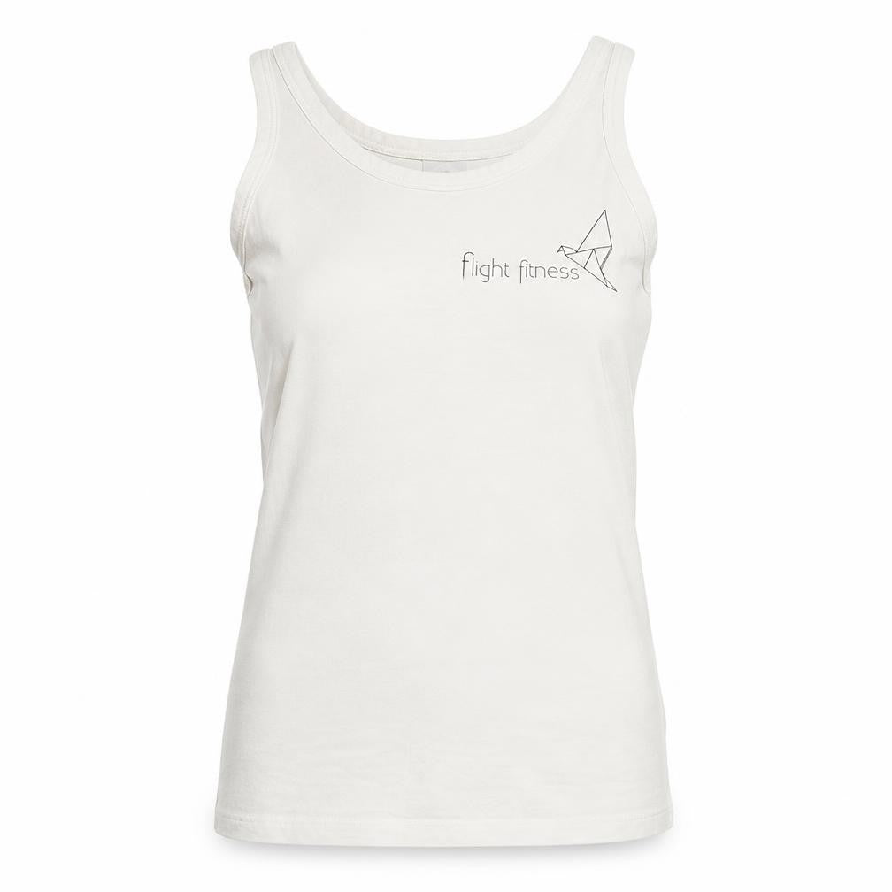 Flight Fitness Womens White   Basic Tank Size S