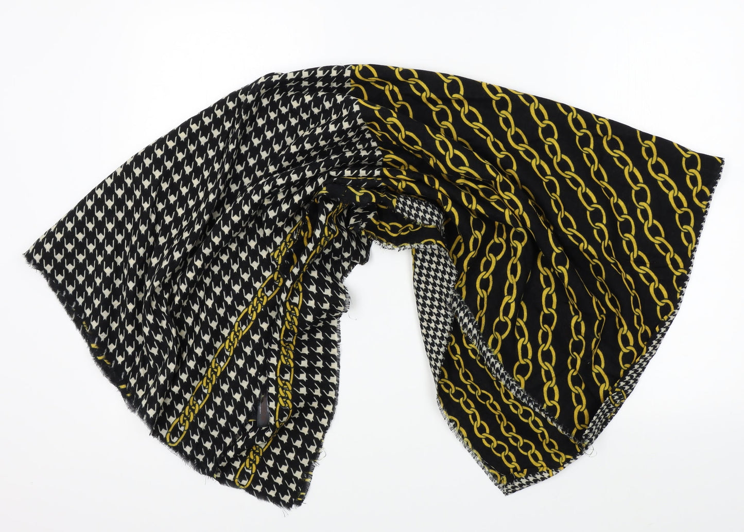 Primark Womens Black Fair Isle   Shawl/Wrap