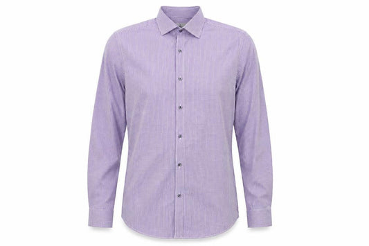 Taylor & Wright Mens Purple Check   Dress Shirt Size 14