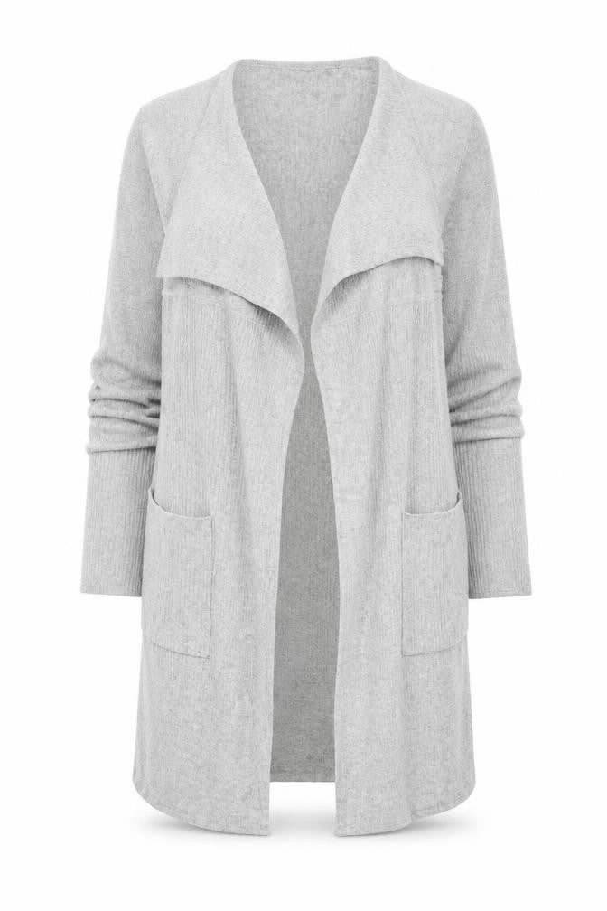 Topshop Womens Grey   Wrap Jumper Size 10