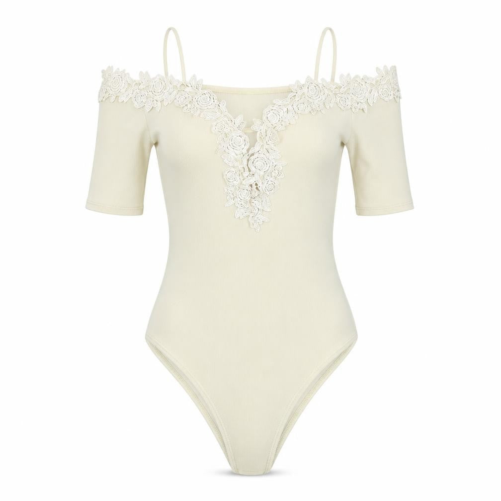 Topshop Womens Ivory   Leotard One-Piece Size 10