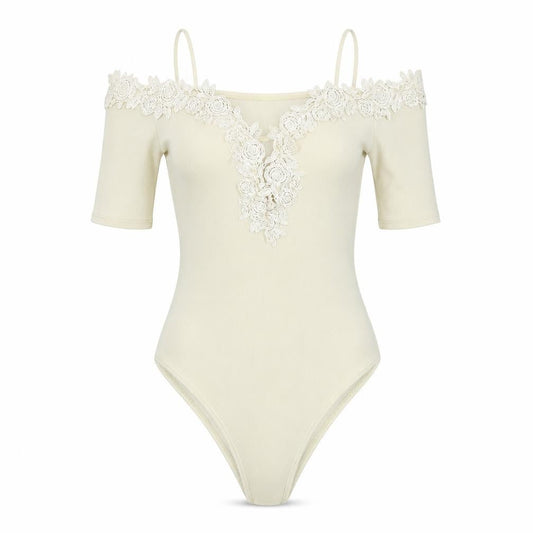 Topshop Womens Ivory   Leotard One-Piece Size 10