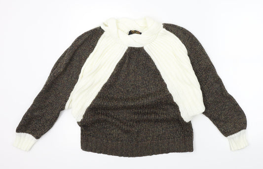 Anita Womens Brown   Pullover Jumper Size M