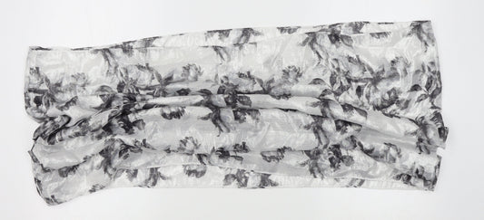 Preworn Womens Grey Floral   Shawl/Wrap