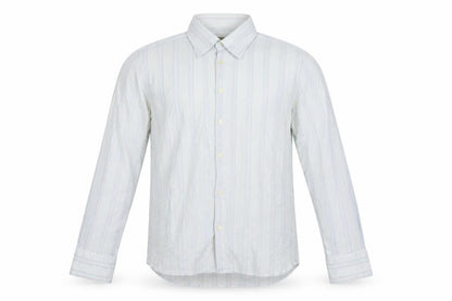 Duck and Cover Mens Blue Striped   Button-Up Size M