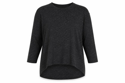 Front view of Atmosphere women’s black basic t-shirt, size UK 10