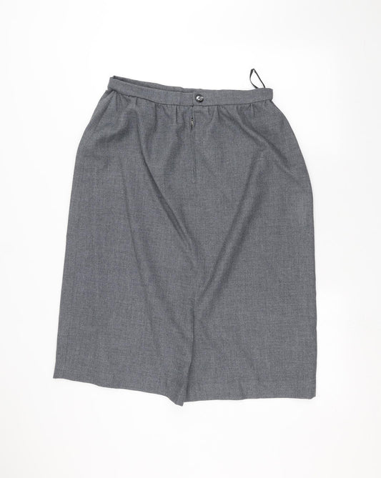 Preworn Womens Grey   A-Line Skirt Size 30 in