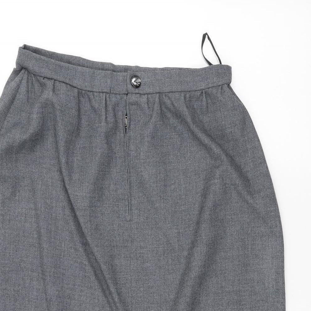 Preworn Womens Grey   A-Line Skirt Size 30 in