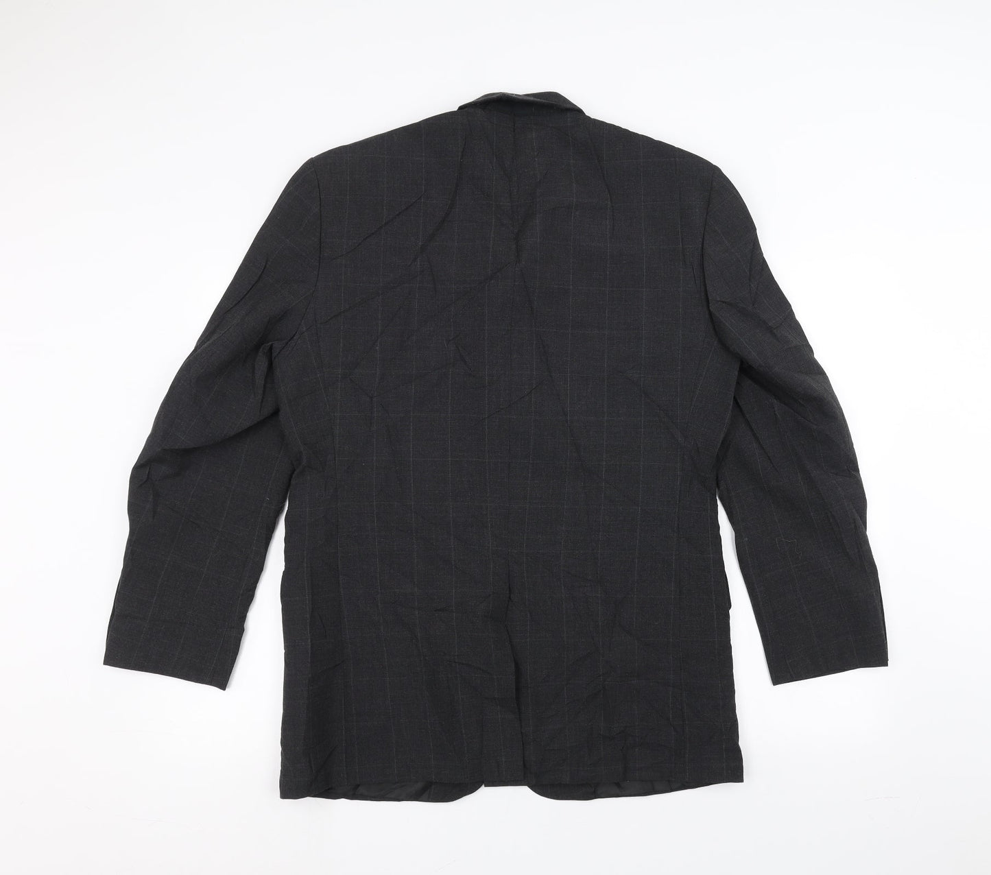 Preworn Mens Grey   Jacket Suit Jacket Size 38