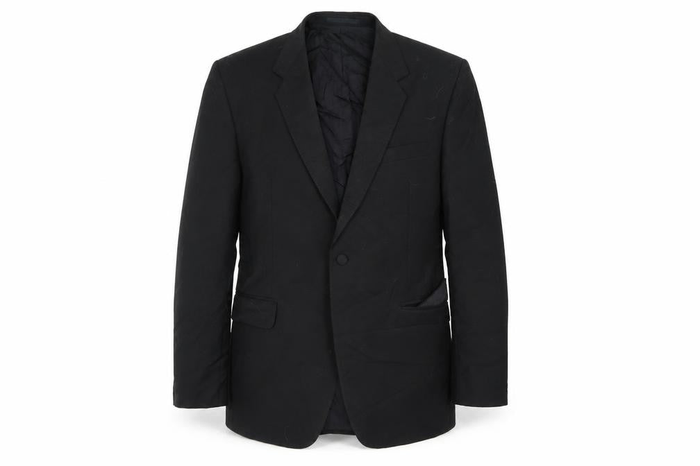 Preworn Mens Black   Jacket Suit Jacket Size 38