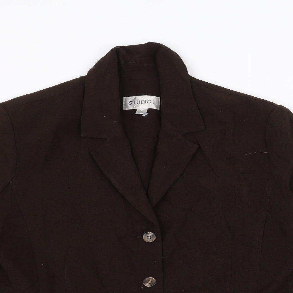 Studio Womens Brown   Jacket  Size 16