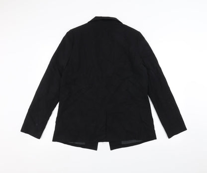 Preloved FOREVER 21 Womens Black   Jacket  Size M - Back