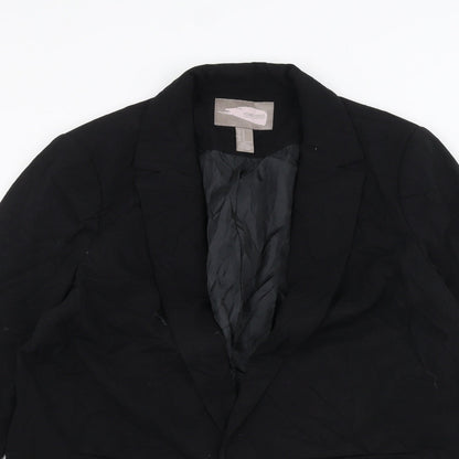 Preloved FOREVER 21 Womens Black   Jacket  Size M - Detail