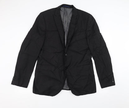 Next Mens Black   Jacket Suit Jacket Size 42