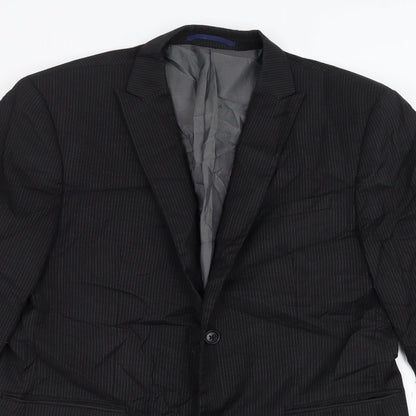 Next Mens Black   Jacket Suit Jacket Size 42