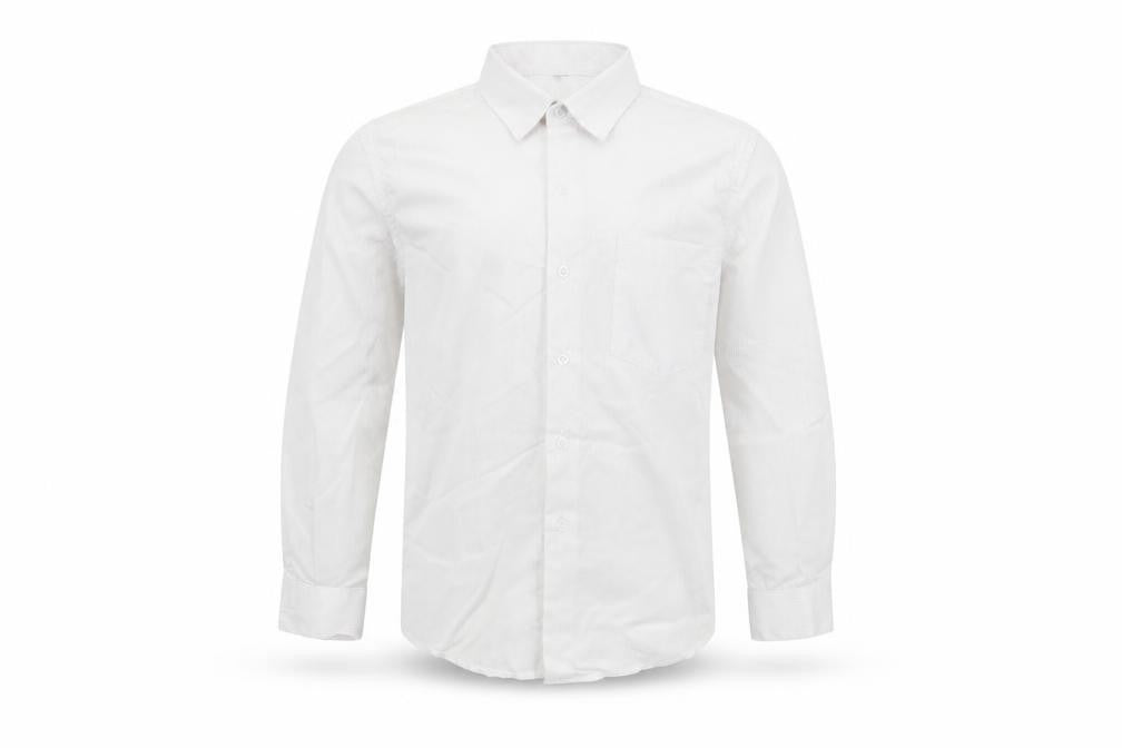 Preworn Boys White   Basic Button-Up Size 9 Years