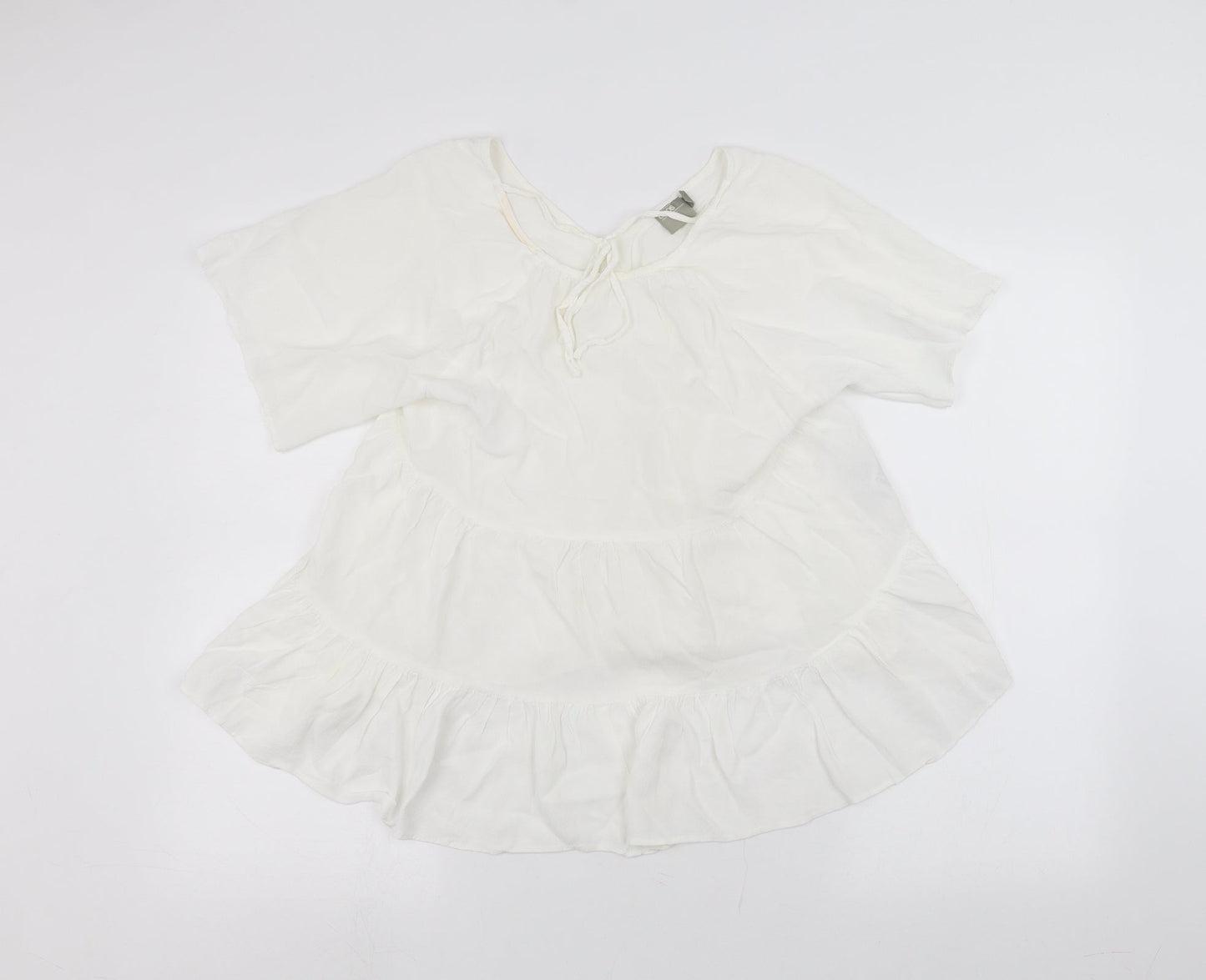 ASOS Womens White   Basic T-Shirt Size 8