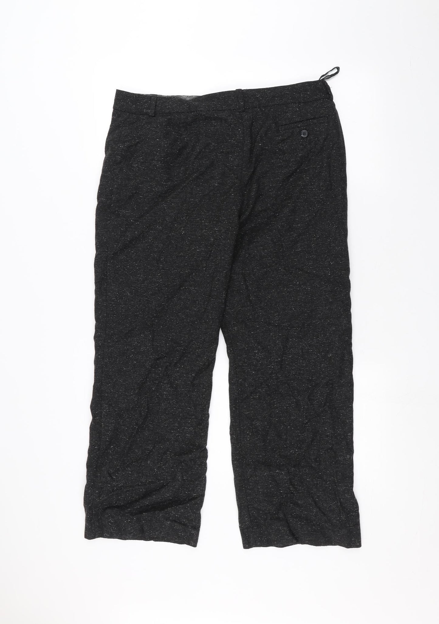 Marks and Spencer Womens Black   Trousers  Size 14 L25 in